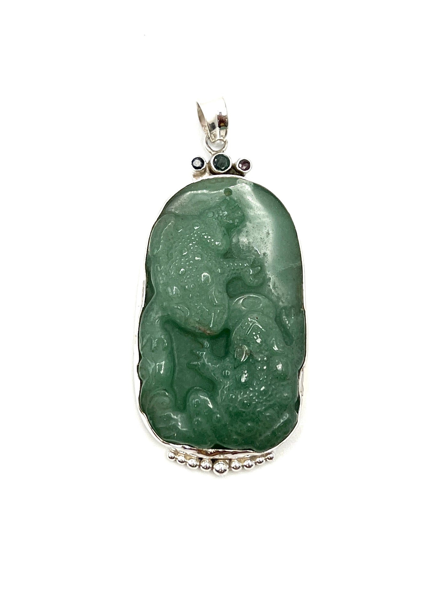 Green Aventurine Money Toad Pendant