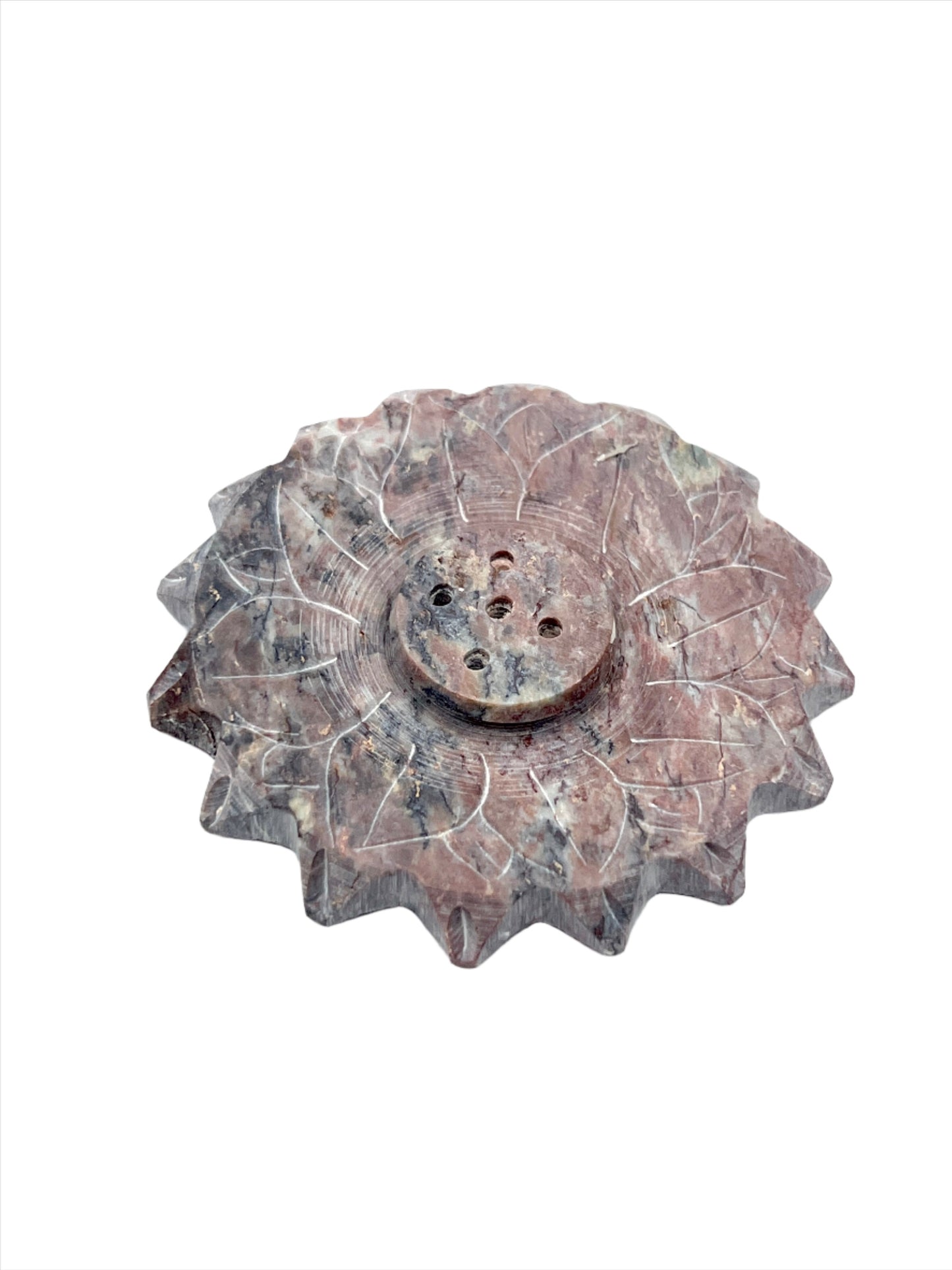Lotus Soapstone Incense Burner