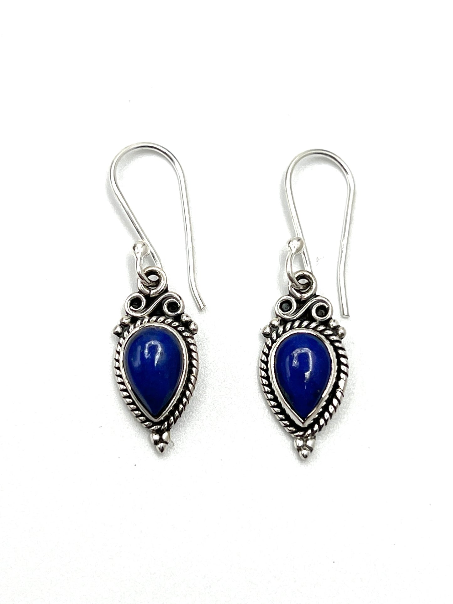 Bali Teardrop Gemstone Earrings