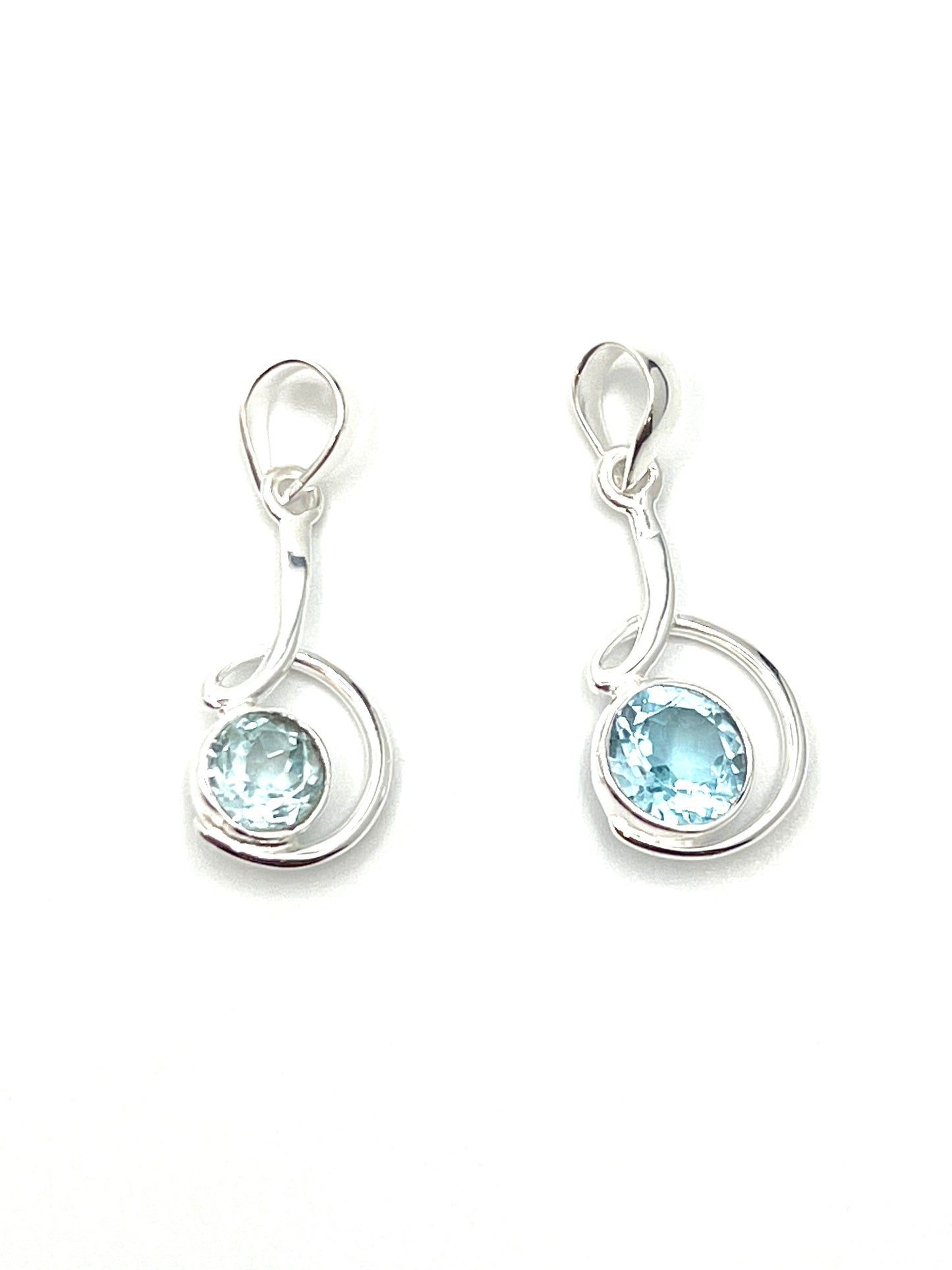 Circle Swirl Pendants Premium Stones