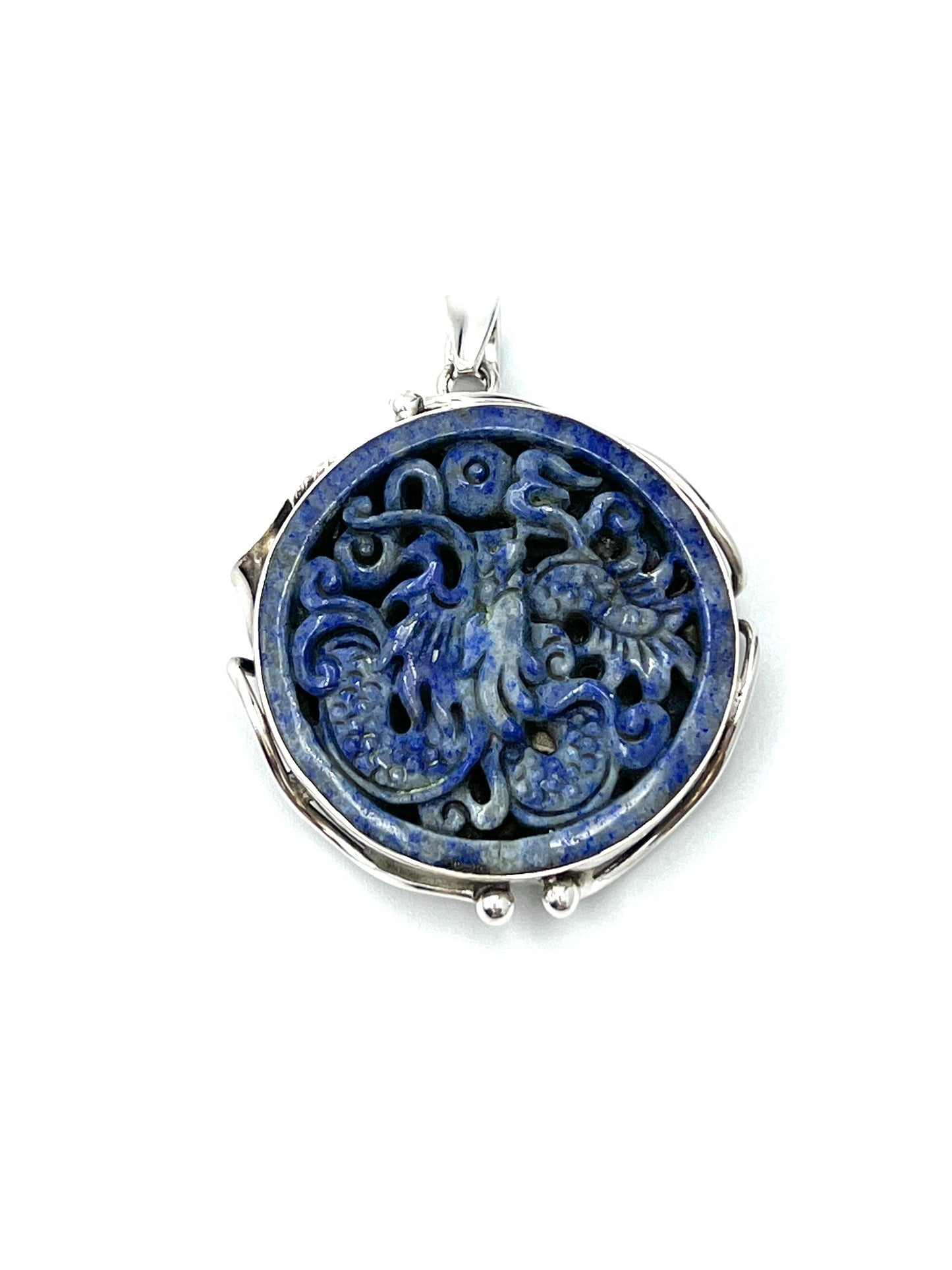 Lapis Lazuli Dragon Pendant