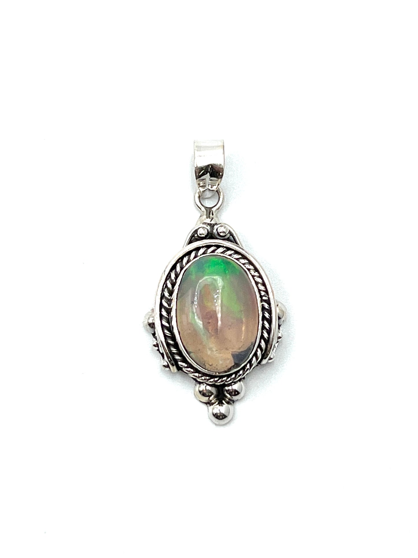 Bali Ball Point Opal Pendants