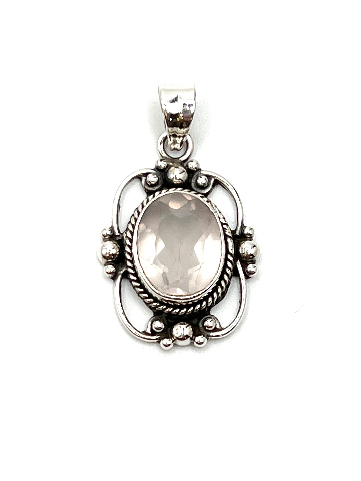Sterling Silver Victorian Mirror Pendants