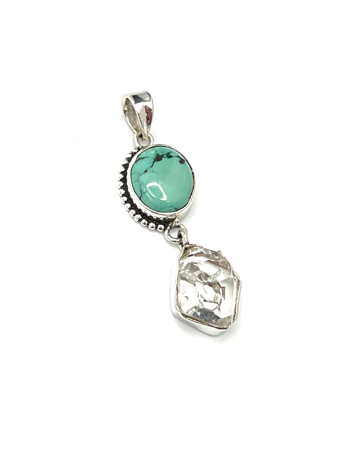 Bali Oval Herkimer Pendants