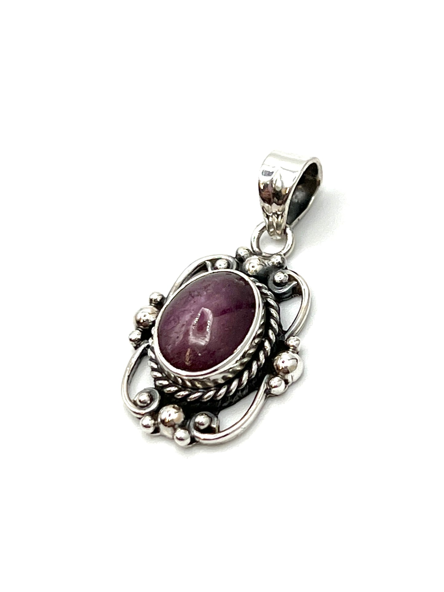 Sterling Silver Victorian Mirror Pendants Premium Stones