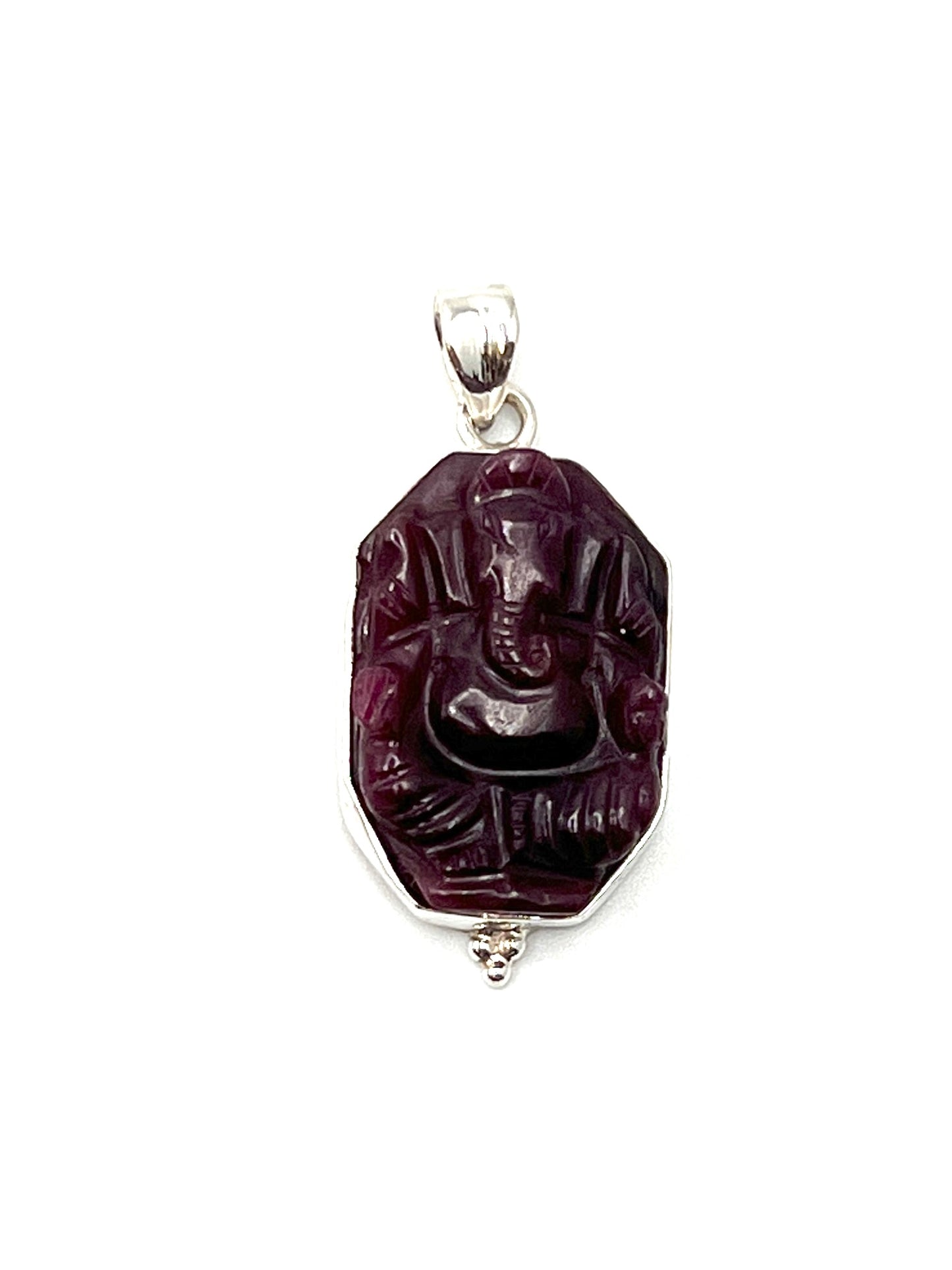 Ruby Ganesh Pendants