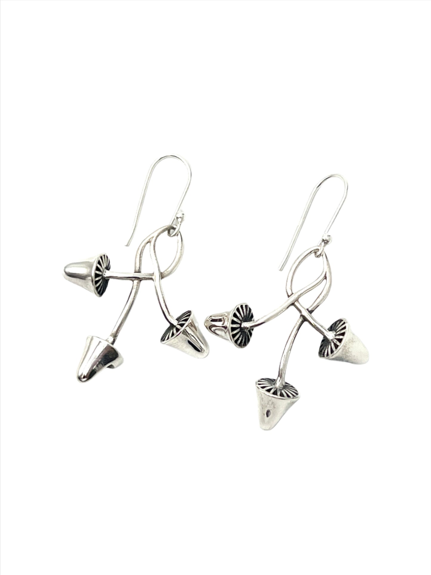 Triple Mushroom Earrings