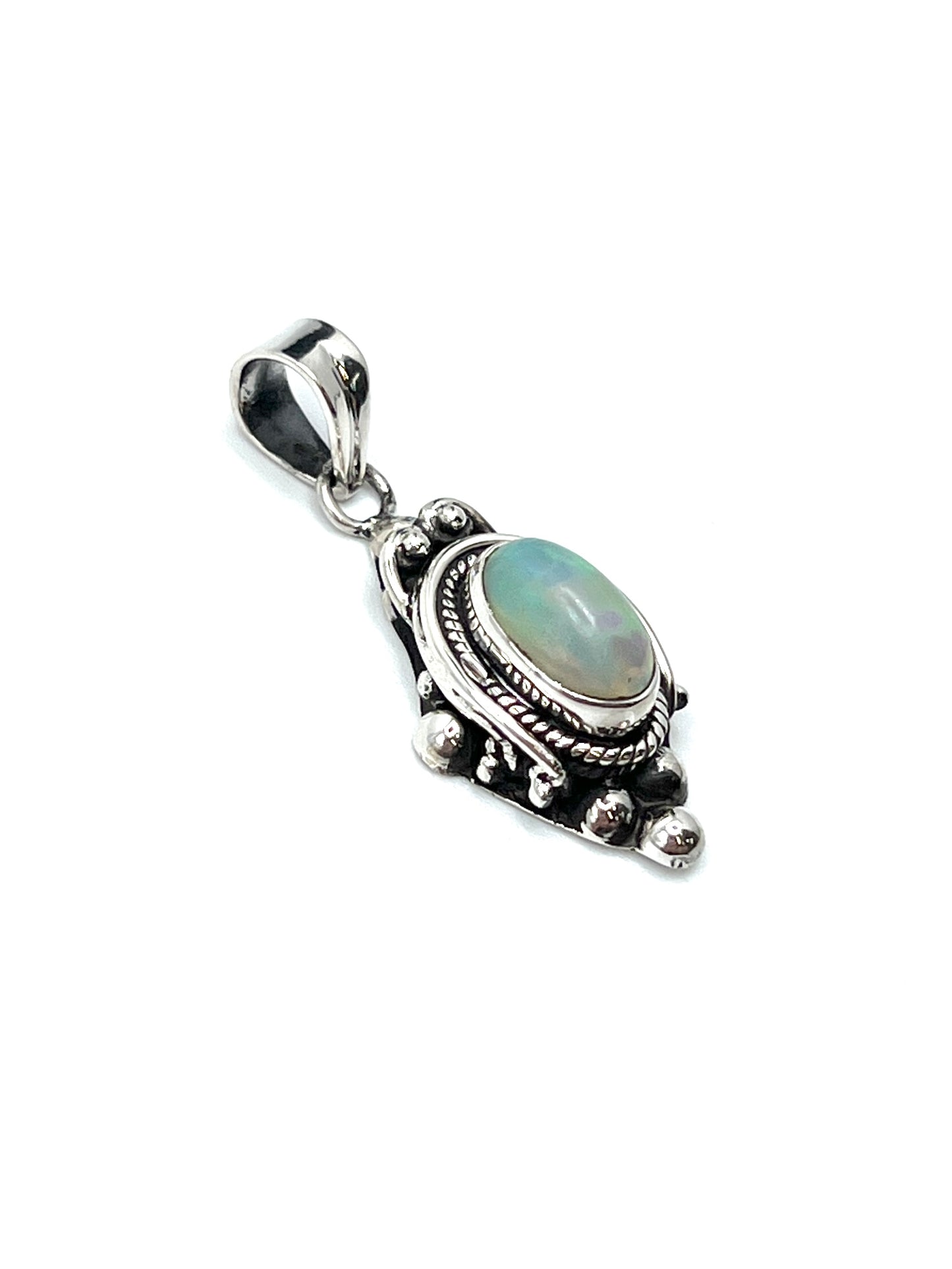 Bali Ball Point Opal Pendants