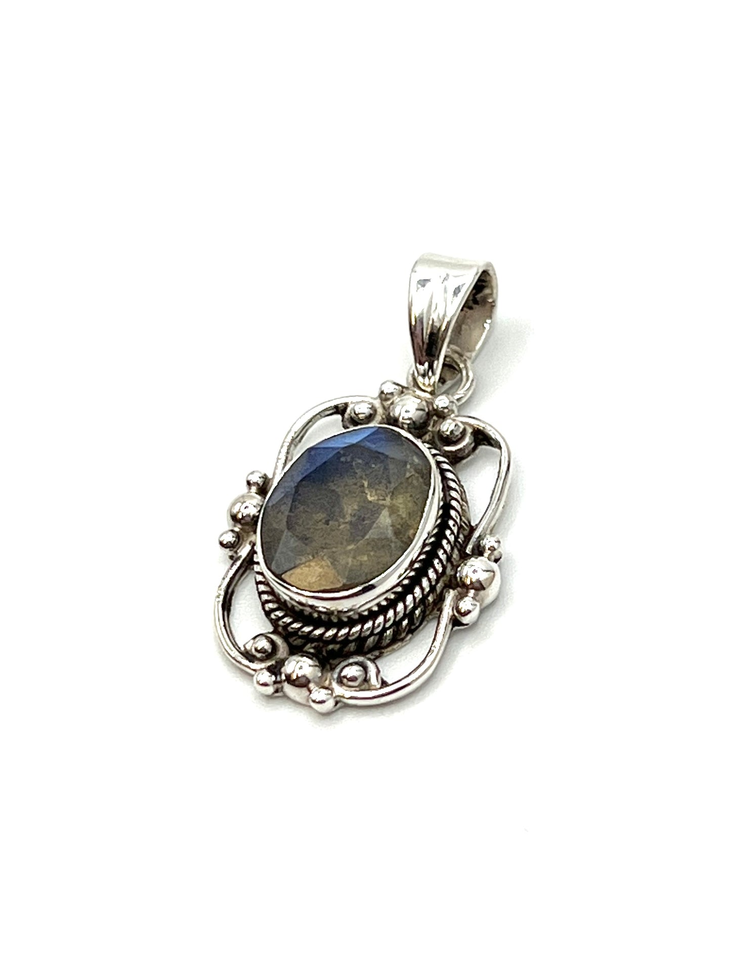 Sterling Silver Victorian Mirror Pendants