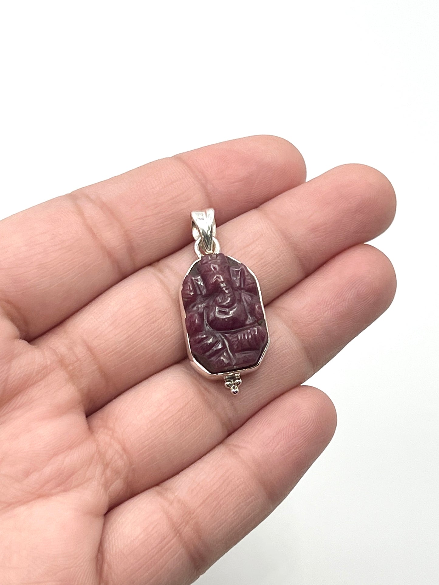Ruby Ganesh Pendants