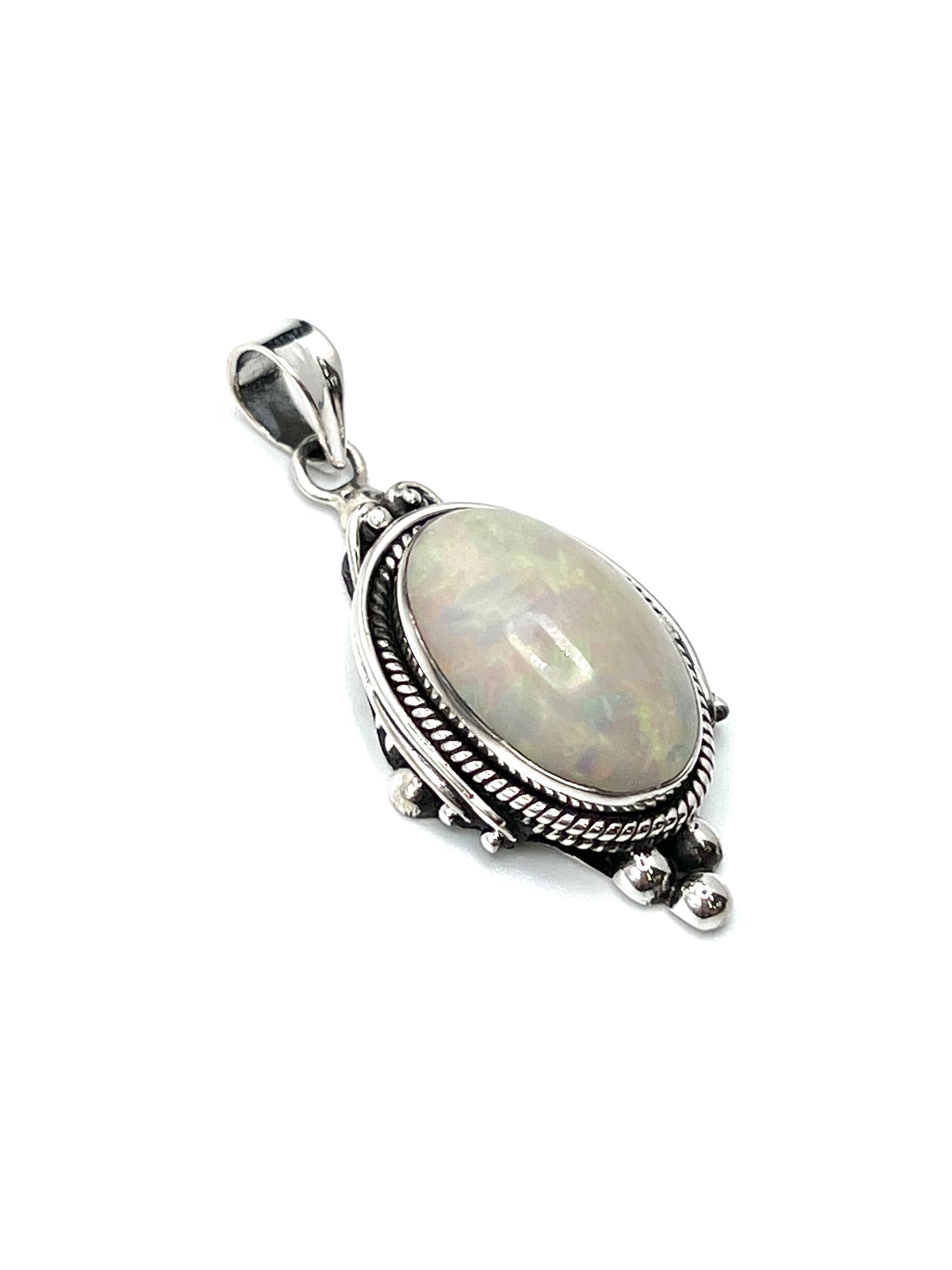 Bali Ball Point Opal Pendants