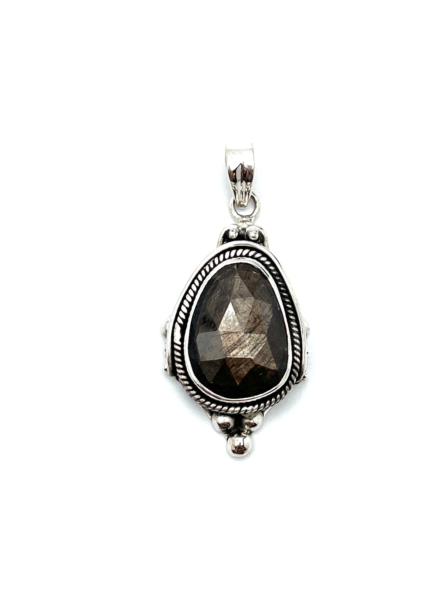 Bali Ball Point Golden Moonstone Pendants
