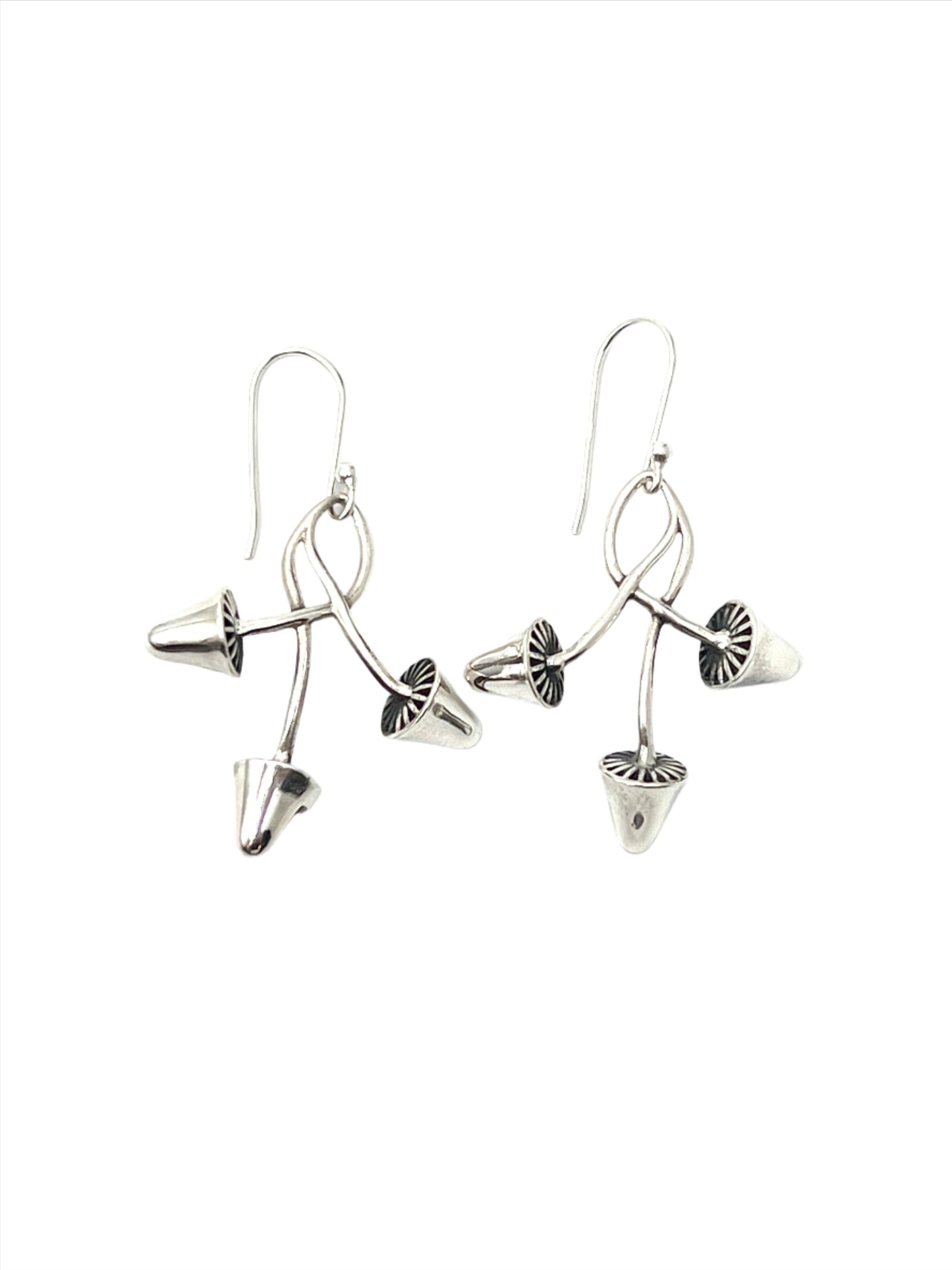 Triple Mushroom Earrings