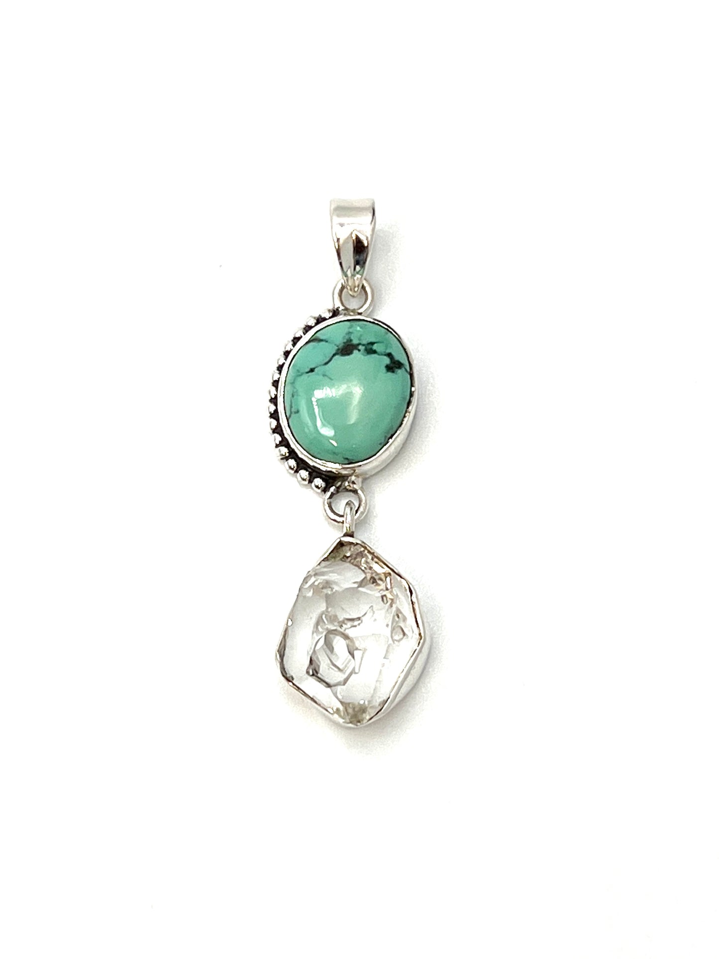 Bali Oval Herkimer Pendants
