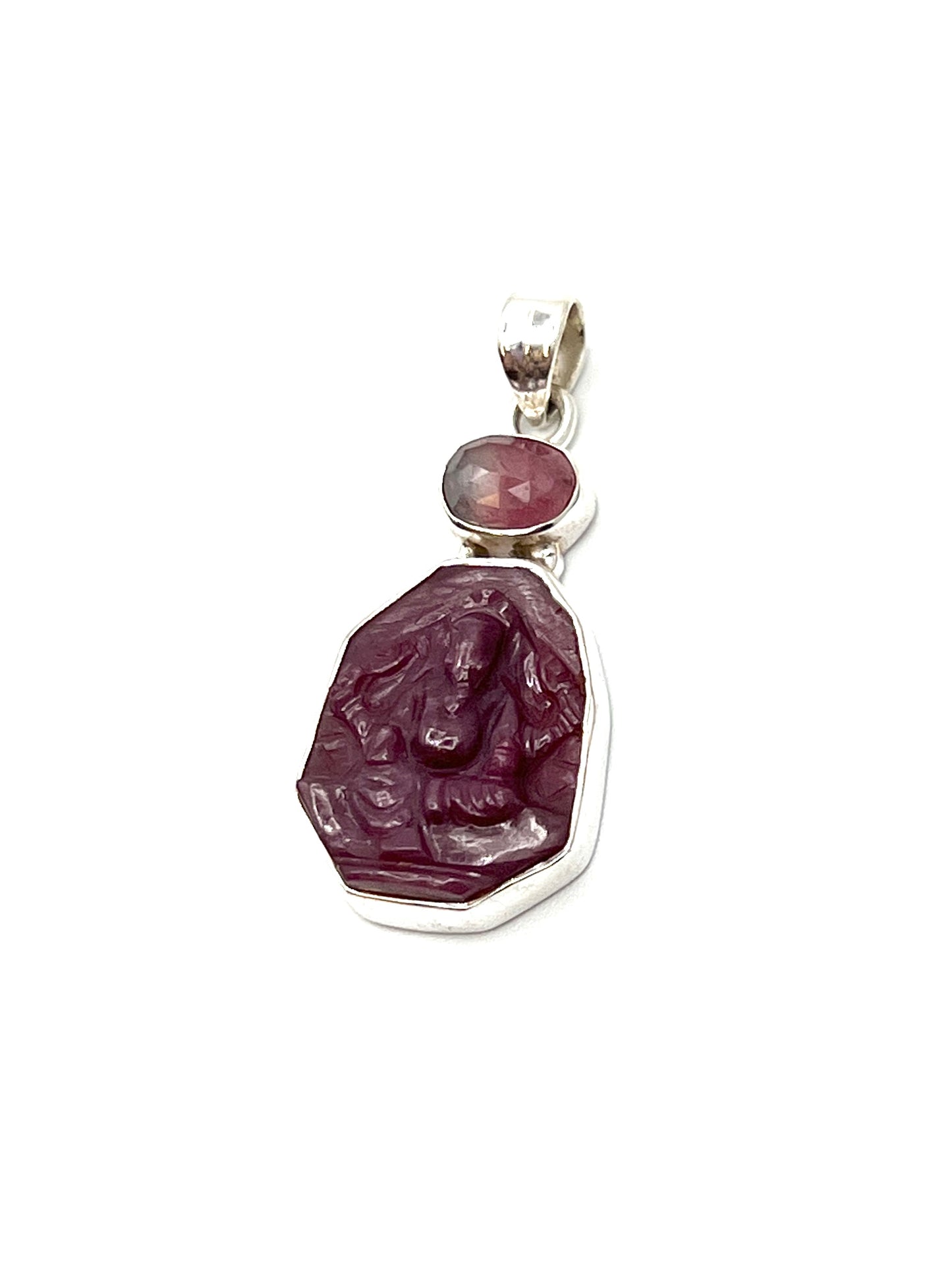 Ruby Ganesh Pendants
