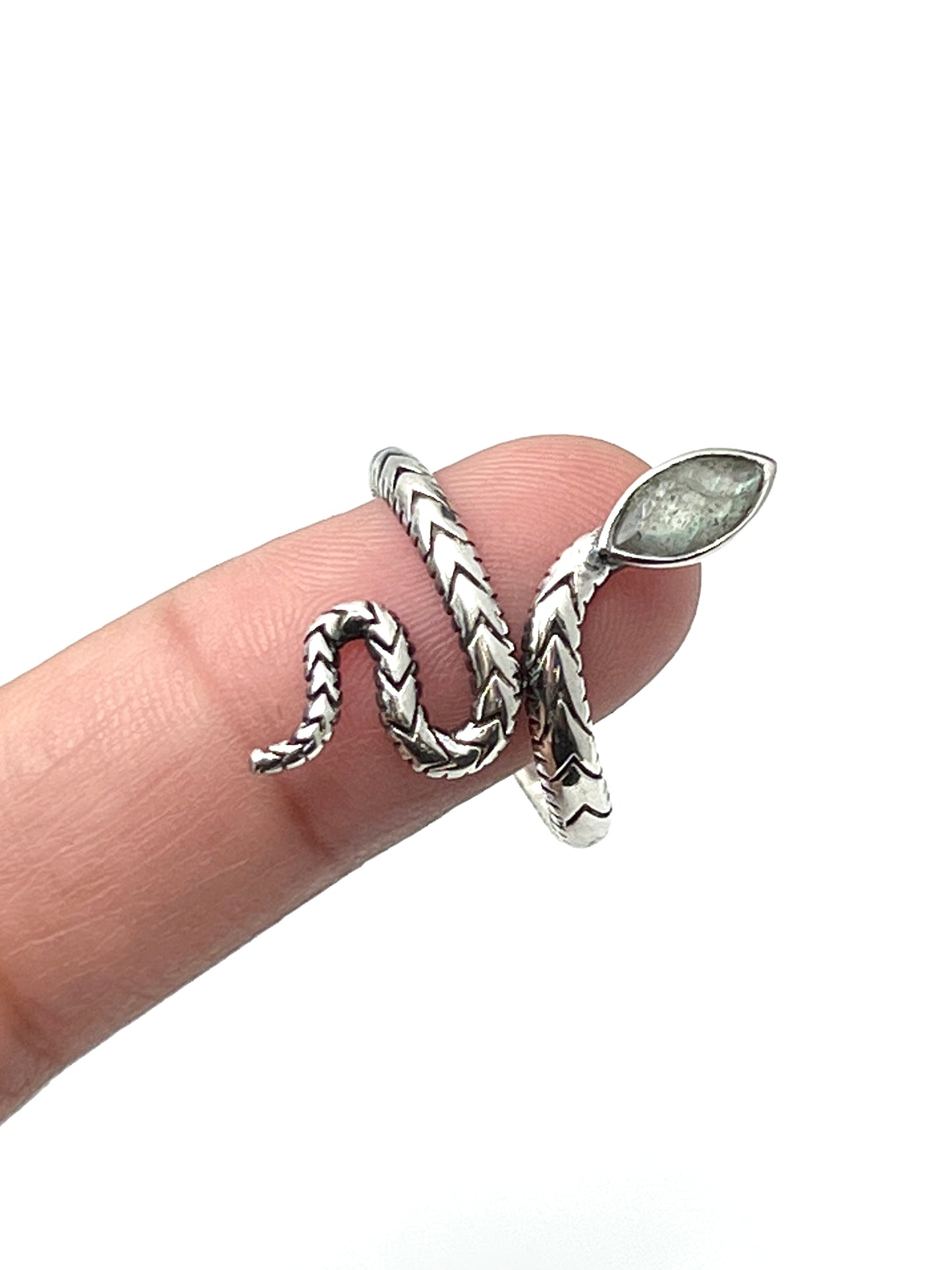 Gemstone Snake Rings