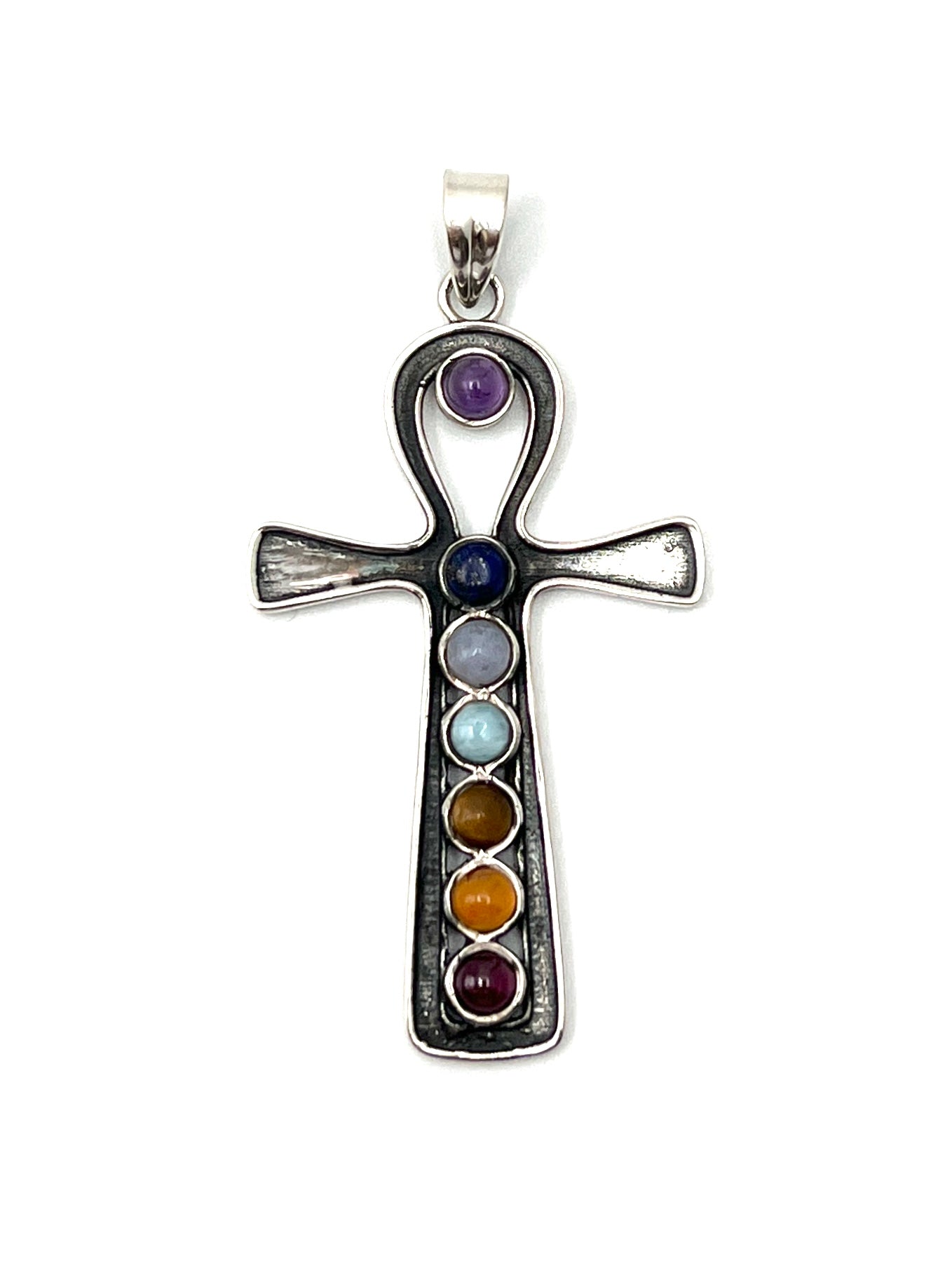Chakra Ankh Pendants