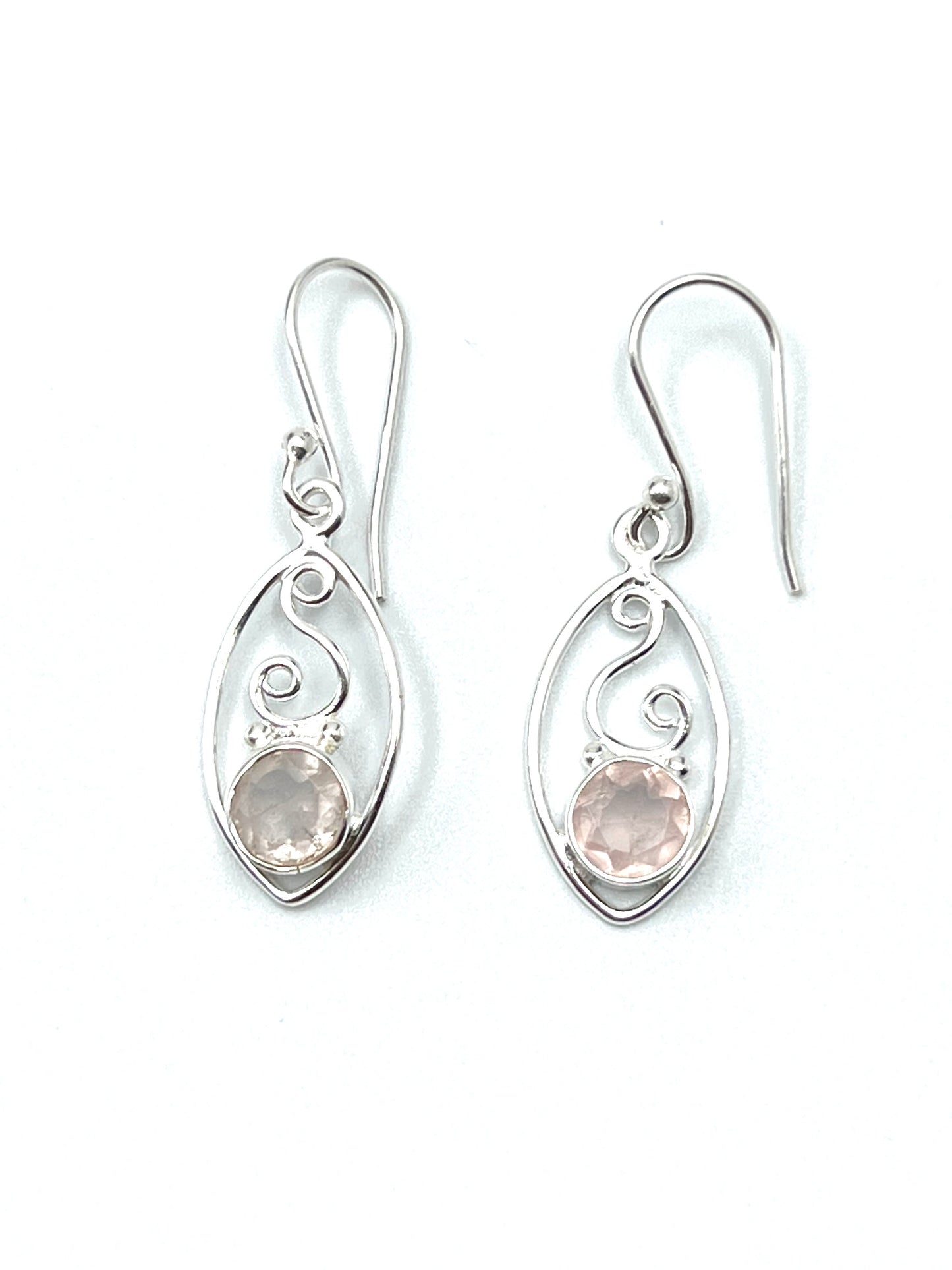 Gemstone Swirl Earrings