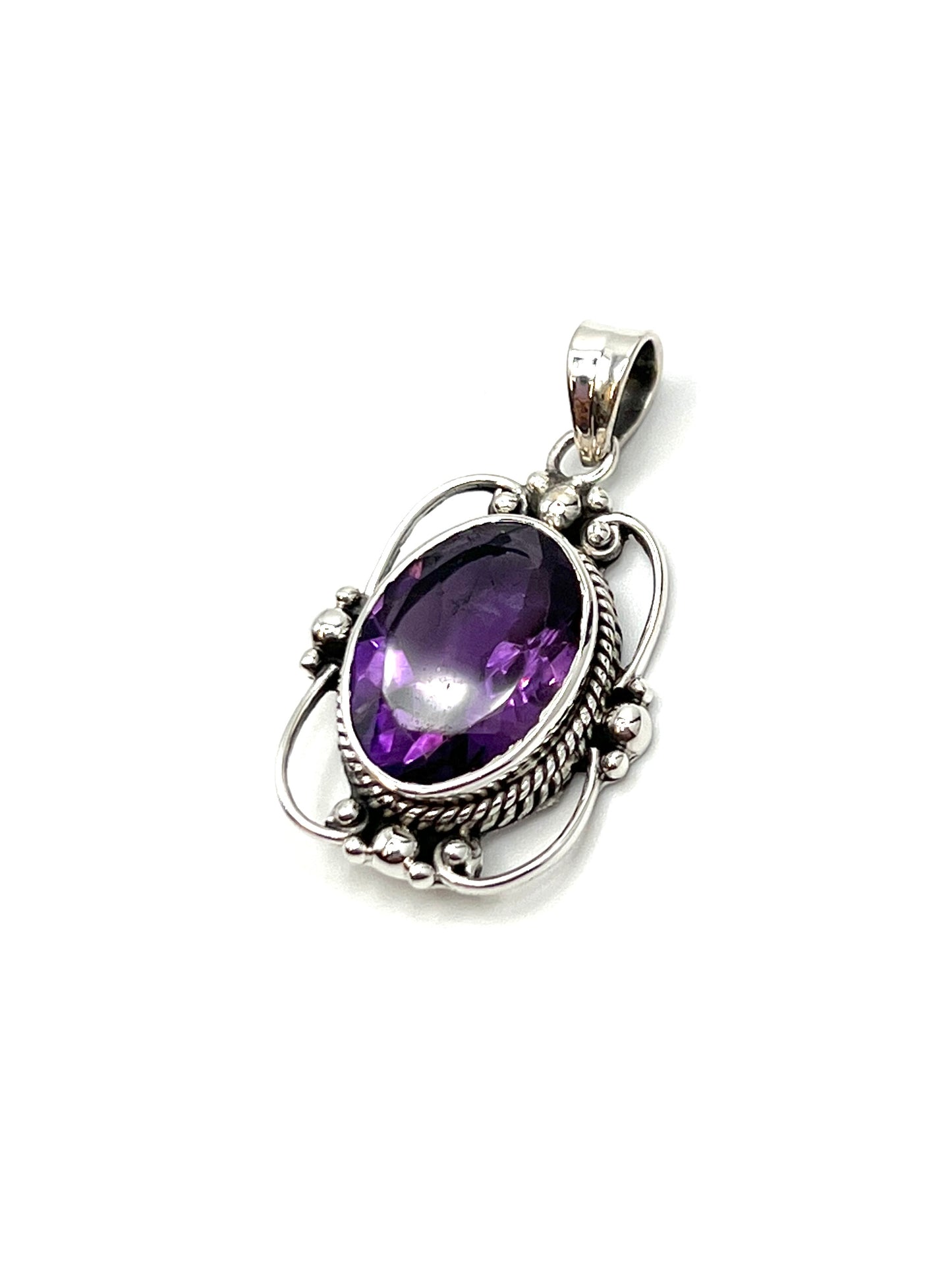 Sterling Silver Victorian Mirror Pendants