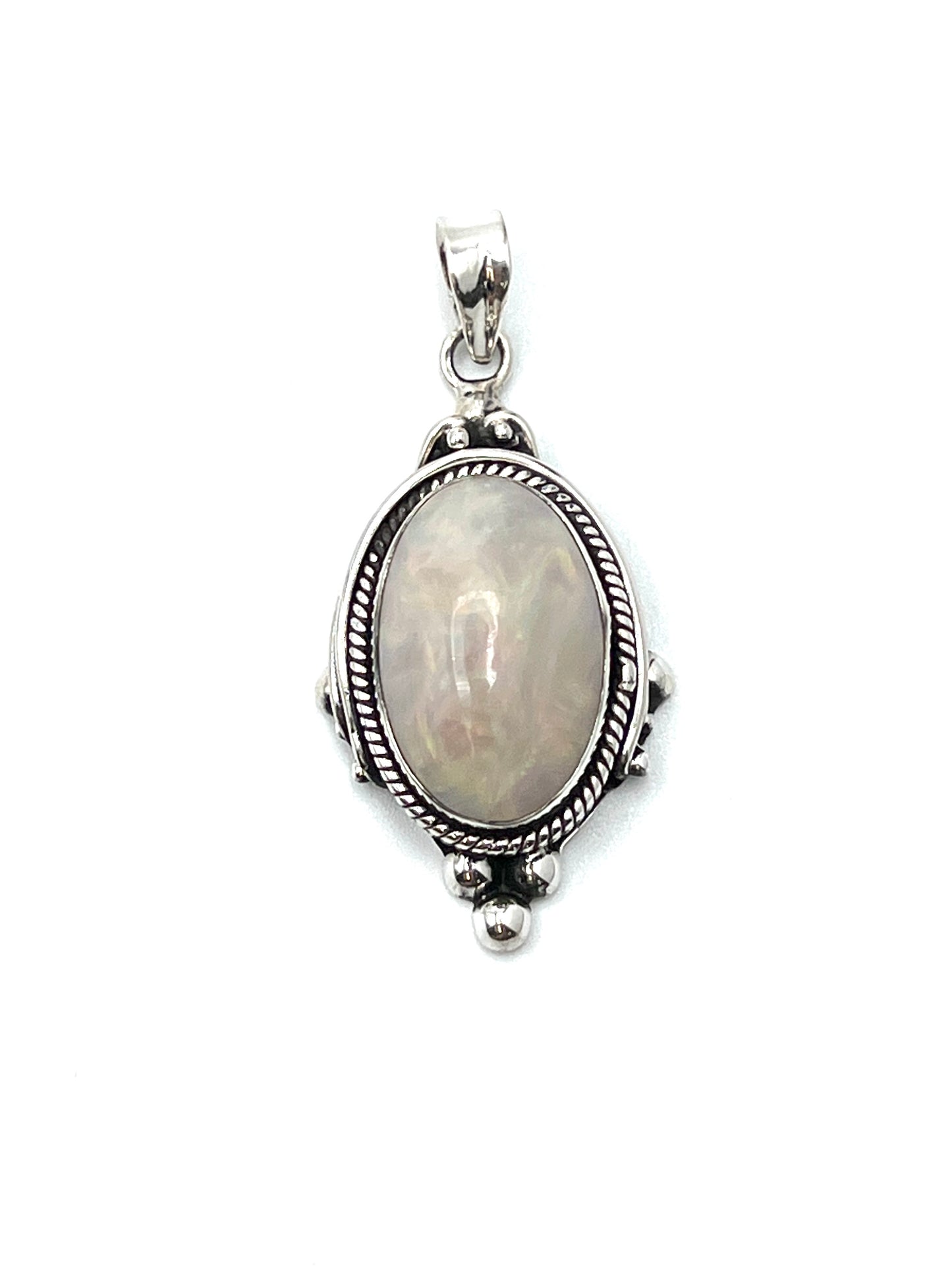Bali Ball Point Opal Pendants
