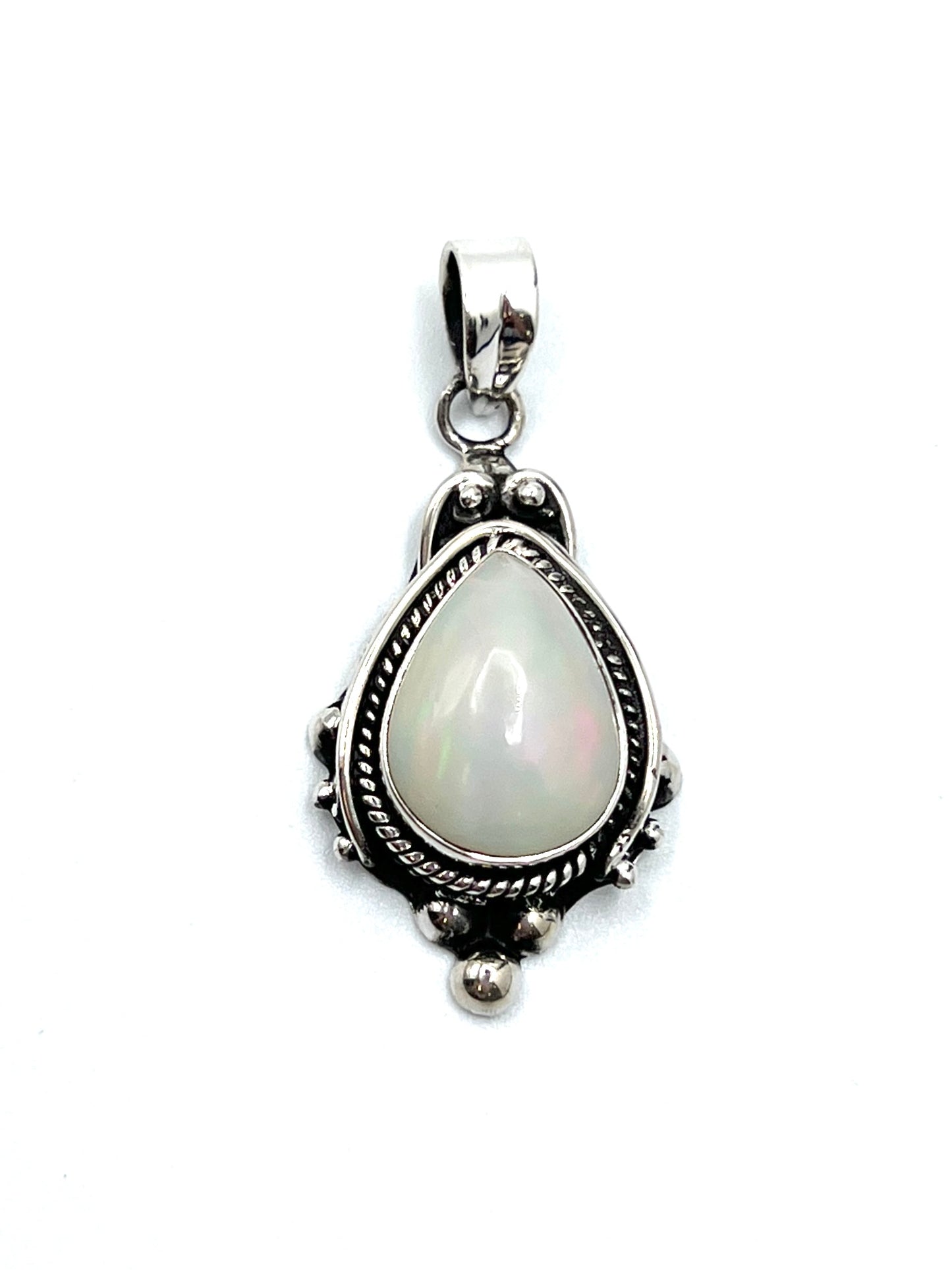 Bali Ball Point Opal Pendants