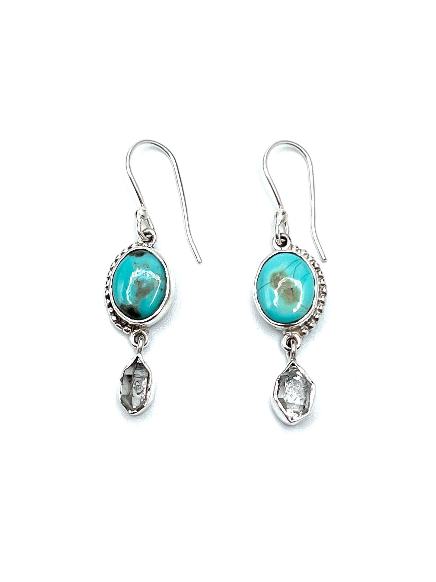 Bali Oval Herkimer Earrings