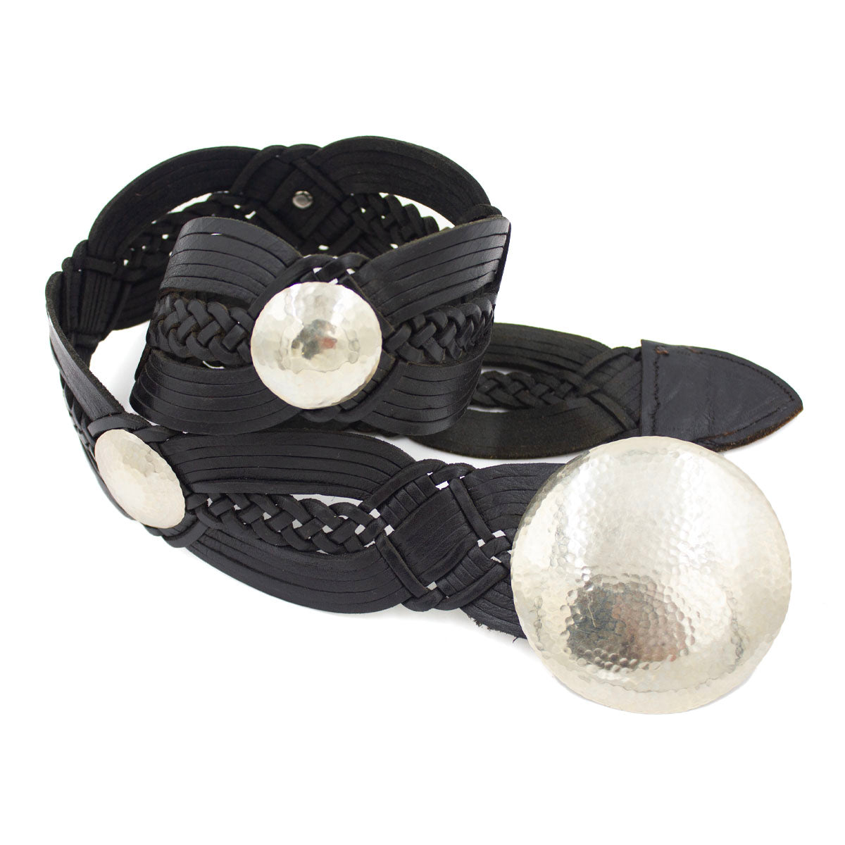 Hammered Disc Belt | Moroccan Leathers