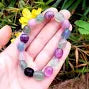 Stretchy Tumbled Chunk Stone Bracelet