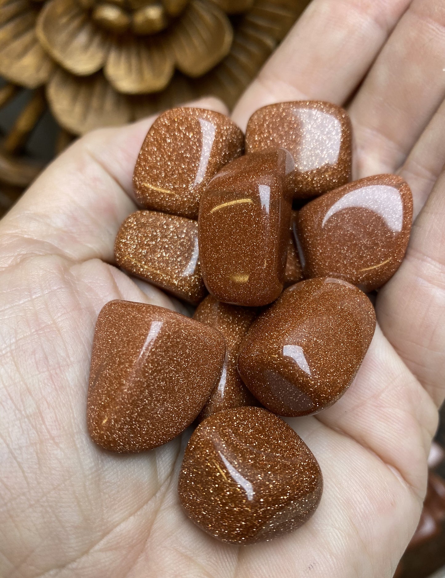 Goldstone and Blue Goldstone Tumbles