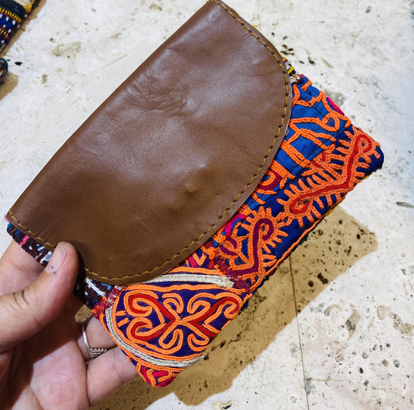 Recycled Hand Embroidered Rajasthani Coin Purse