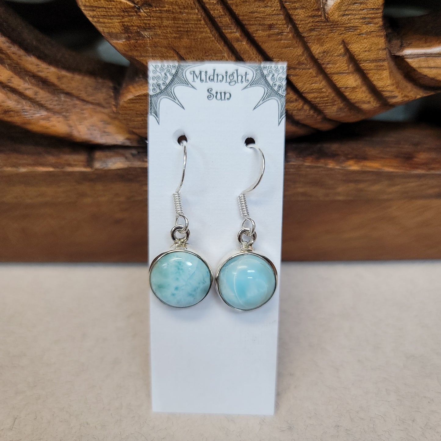 Larimar Sterling Silver Earrings