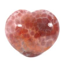 Fire Agate Hearts