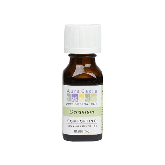 AURA CACIA GERANIUM ESSENTIAL OIL 0.5 FL. OZ.