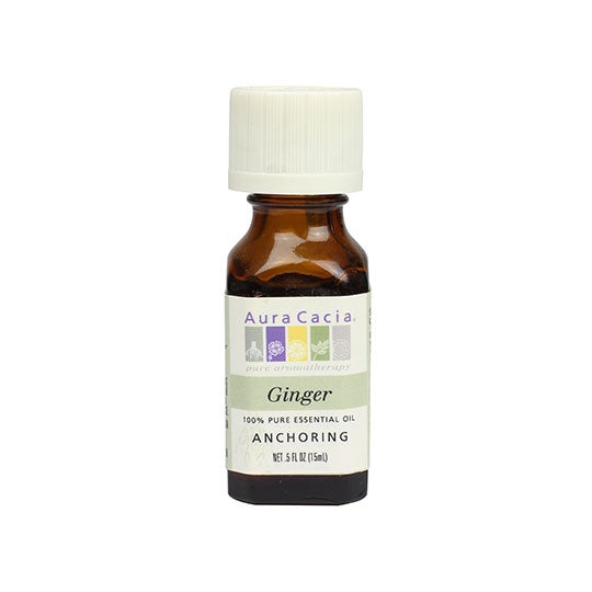 AURA CACIA GINGER ESSENTIAL OIL 0.5 FL. OZ.