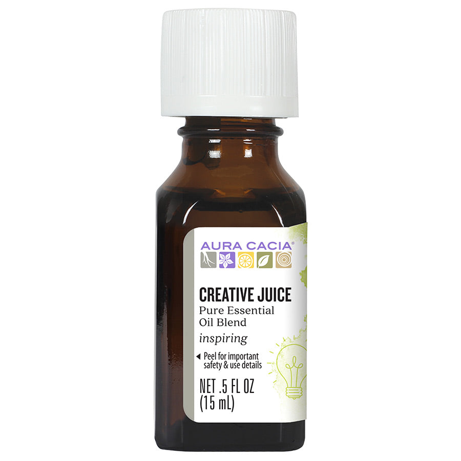 AURA CACIA CREATIVE JUICE ESSENTIAL OIL 0.5 FL. OZ.