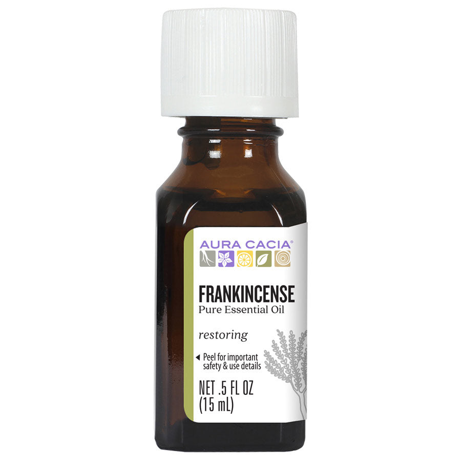 AURA CACIA FRANKINCENSE ESSENTIAL OIL 0.5 FL. OZ.