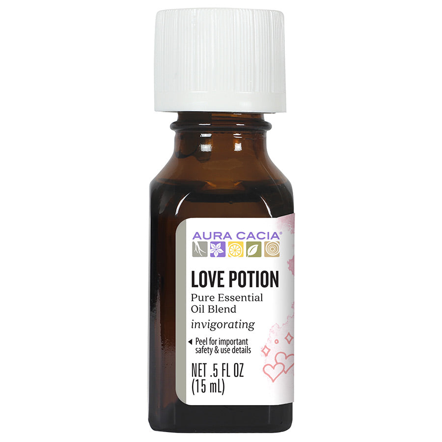 AURA CACIA LOVE POTION ESSENTIAL OIL 0.5 FL. OZ.