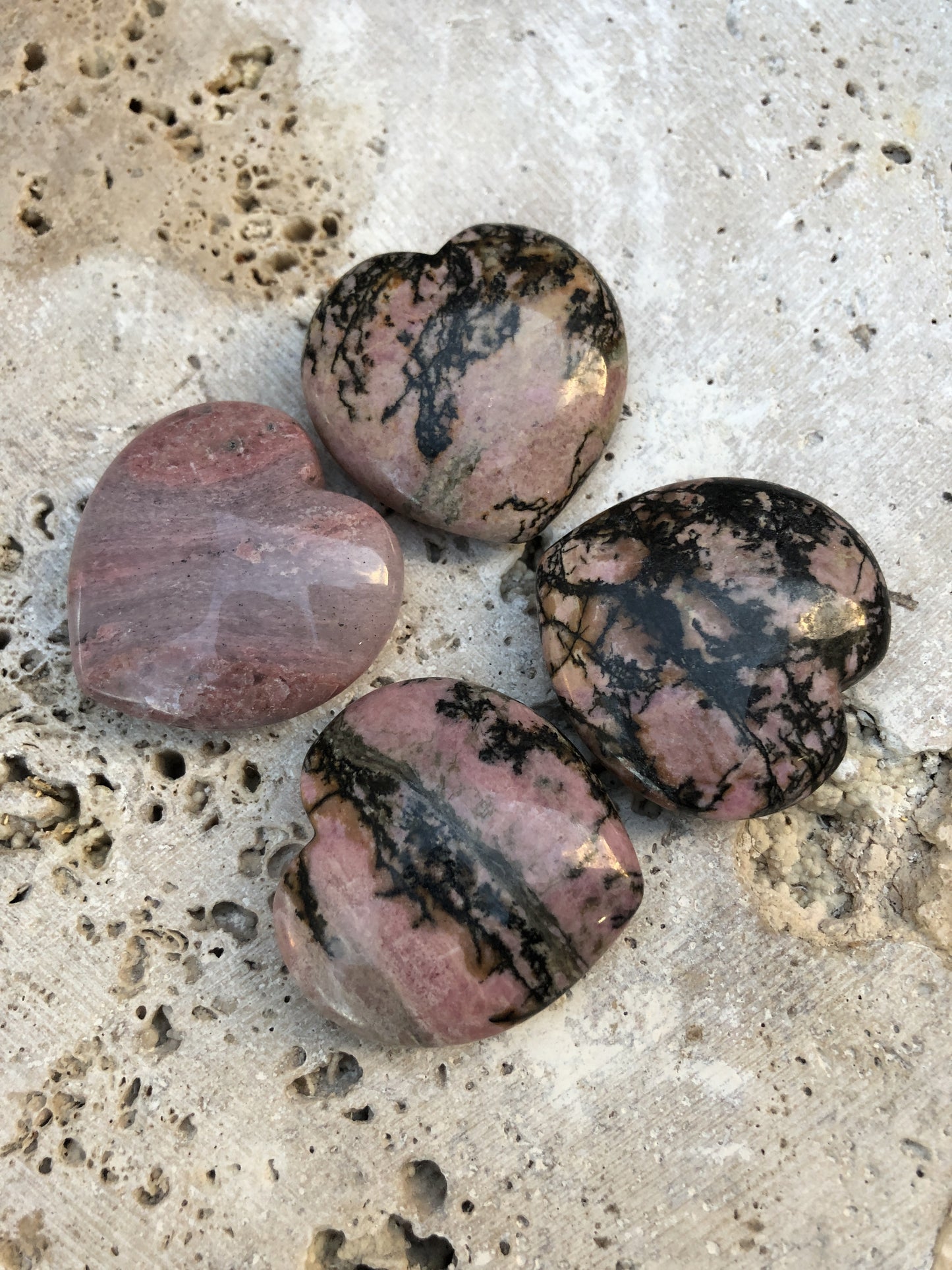 Rhodonite Hearts