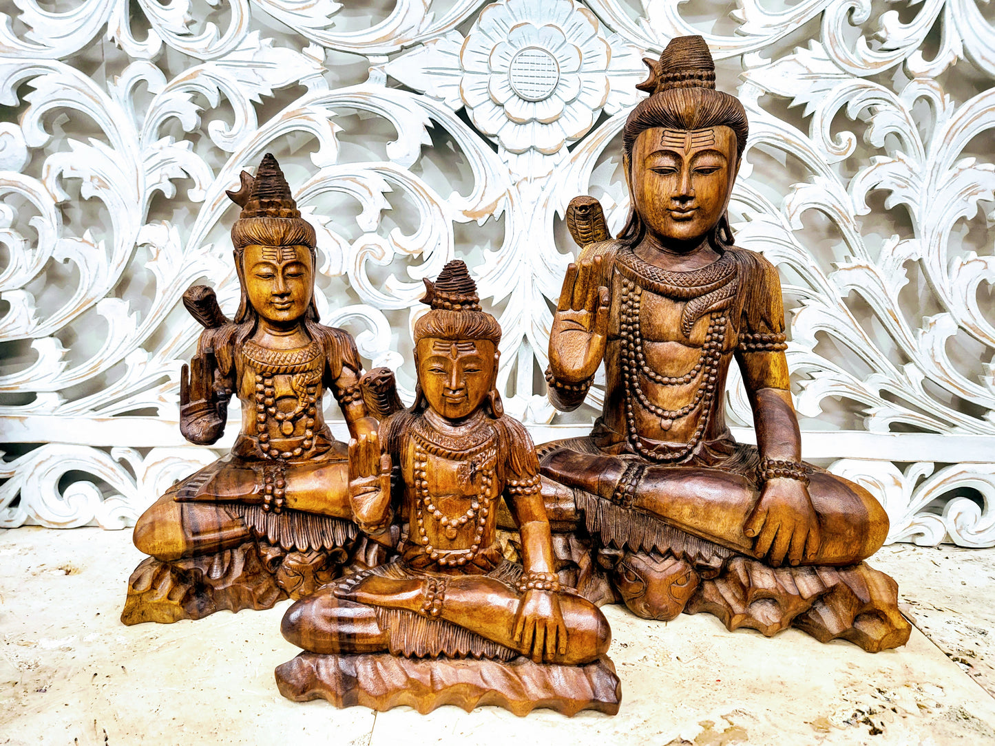 Shiva w/Cobra Statues
