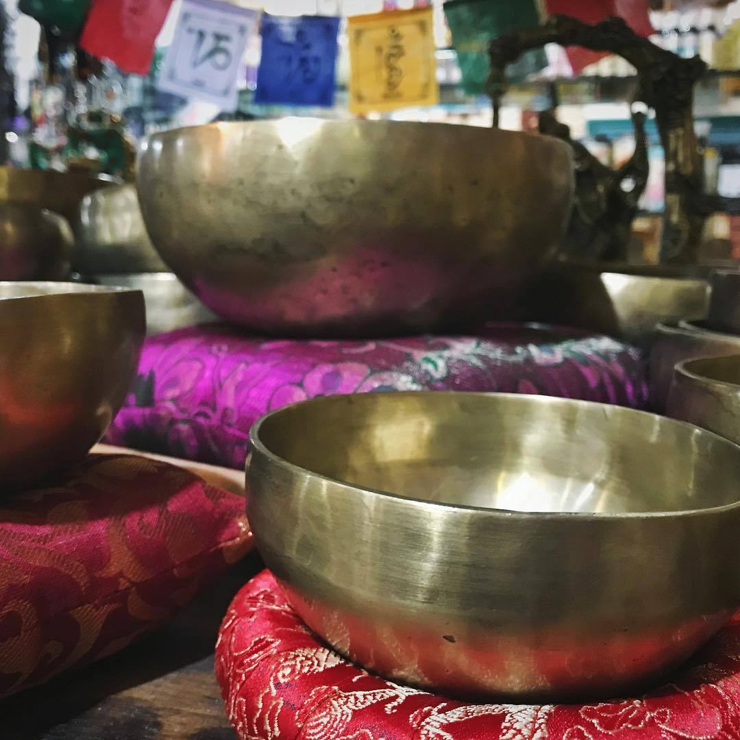 Seven Metal Singing Bowls