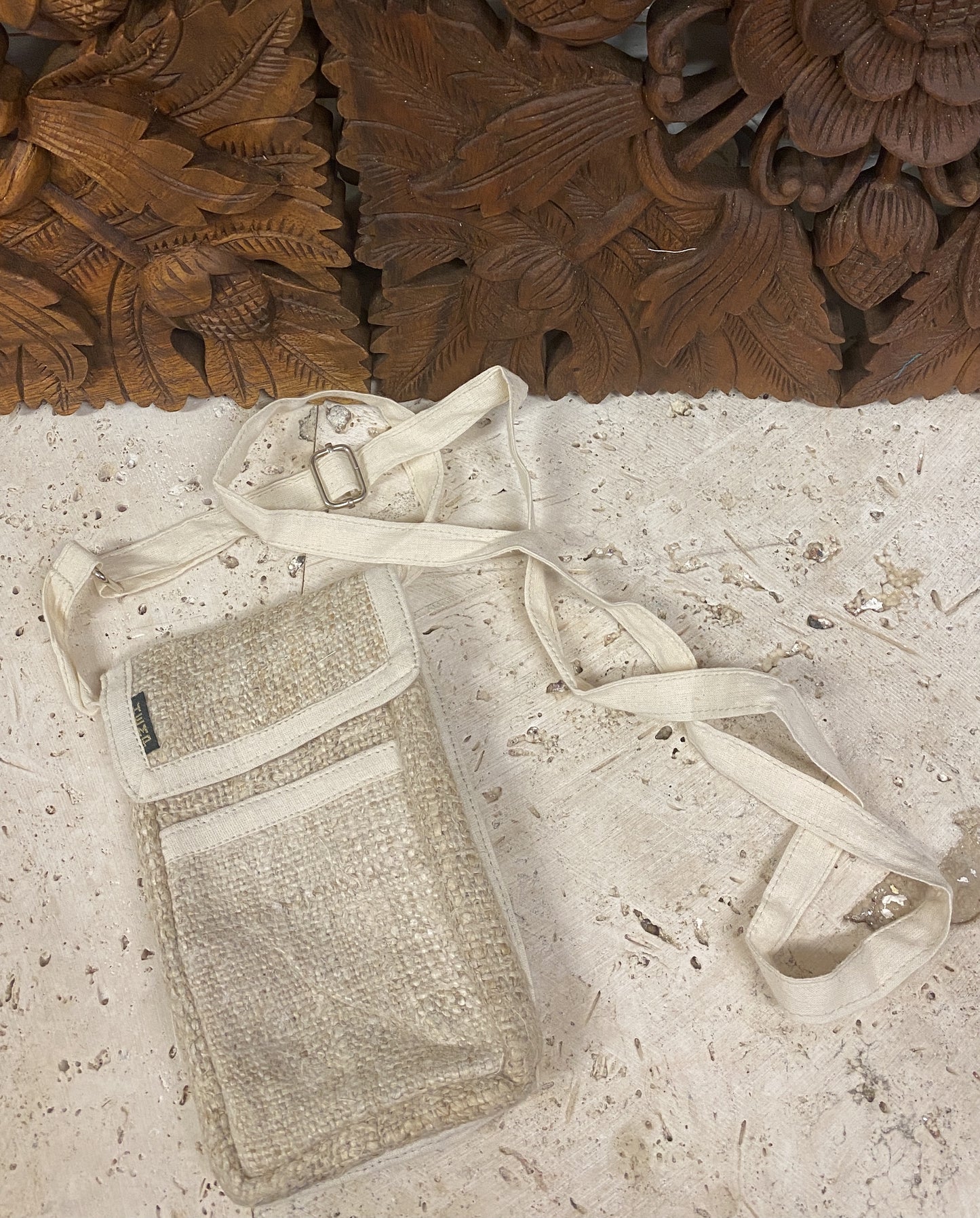 Hemp Crossbody Phone pouch