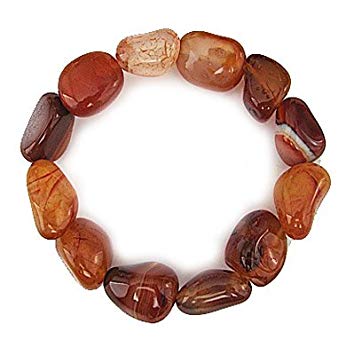 Stretchy Tumbled Chunk Stone Bracelet