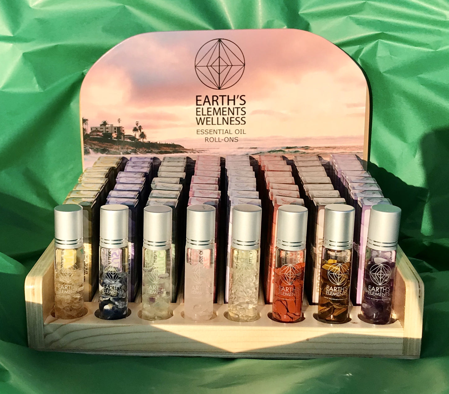 Gemstone Infused Organic Essential Oil Roll On Bottle Perfume