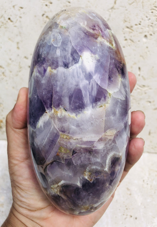 Large Chevron Amethyst Linghams