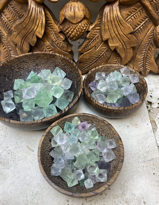 Natural Fluorite Octahedrons | 3 Sizes