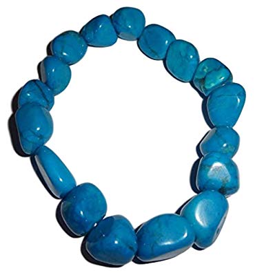 Stretchy Tumbled Chunk Stone Bracelet