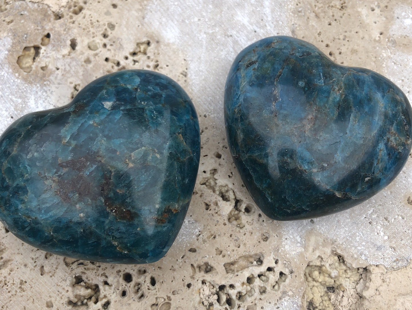 X Large Apatite Hearts