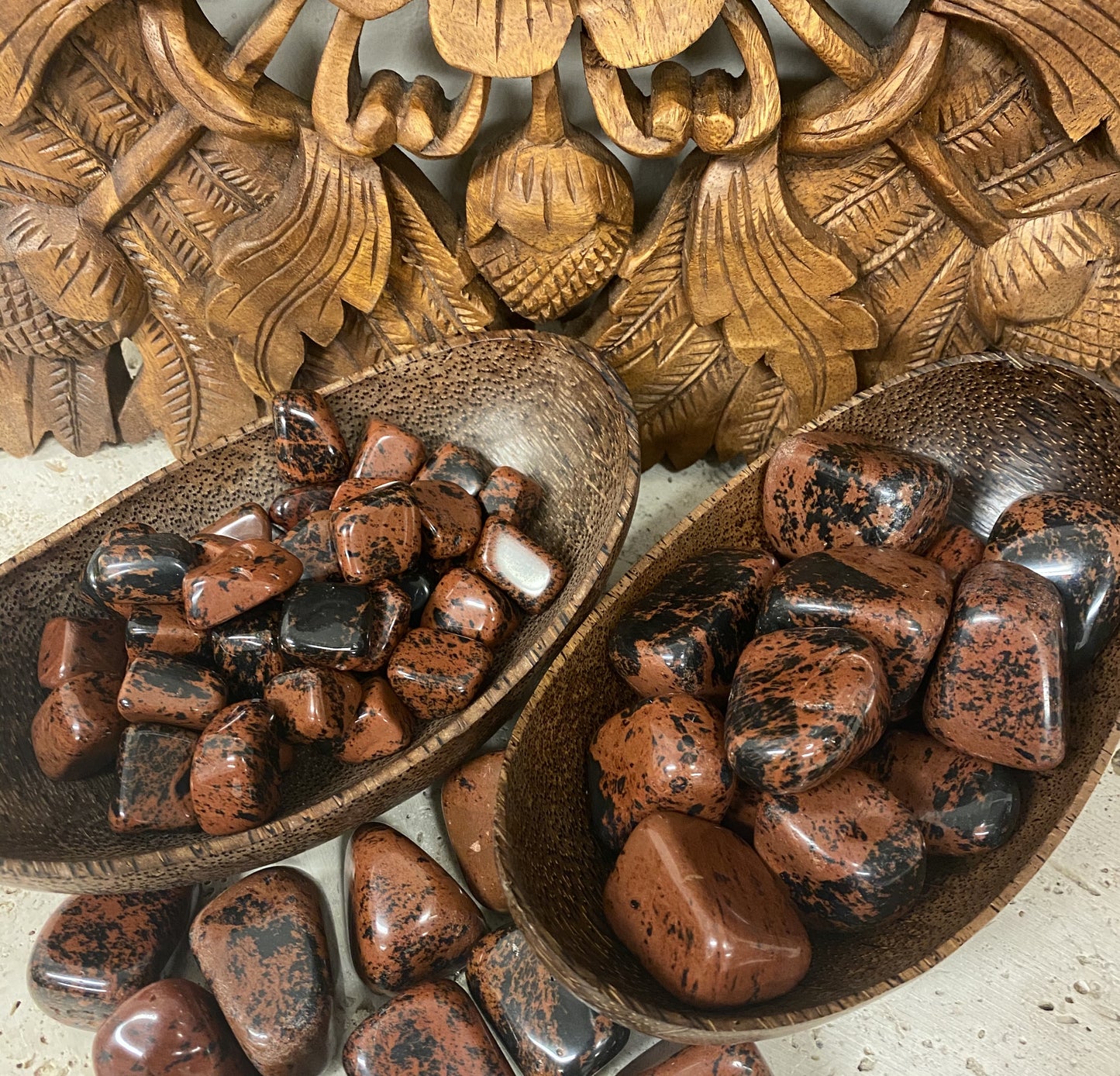 Mahogany Obsidian Tumbles