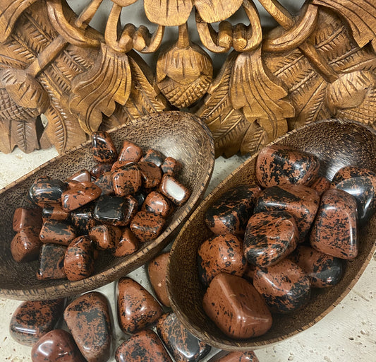 Mahogany Obsidian Tumbles