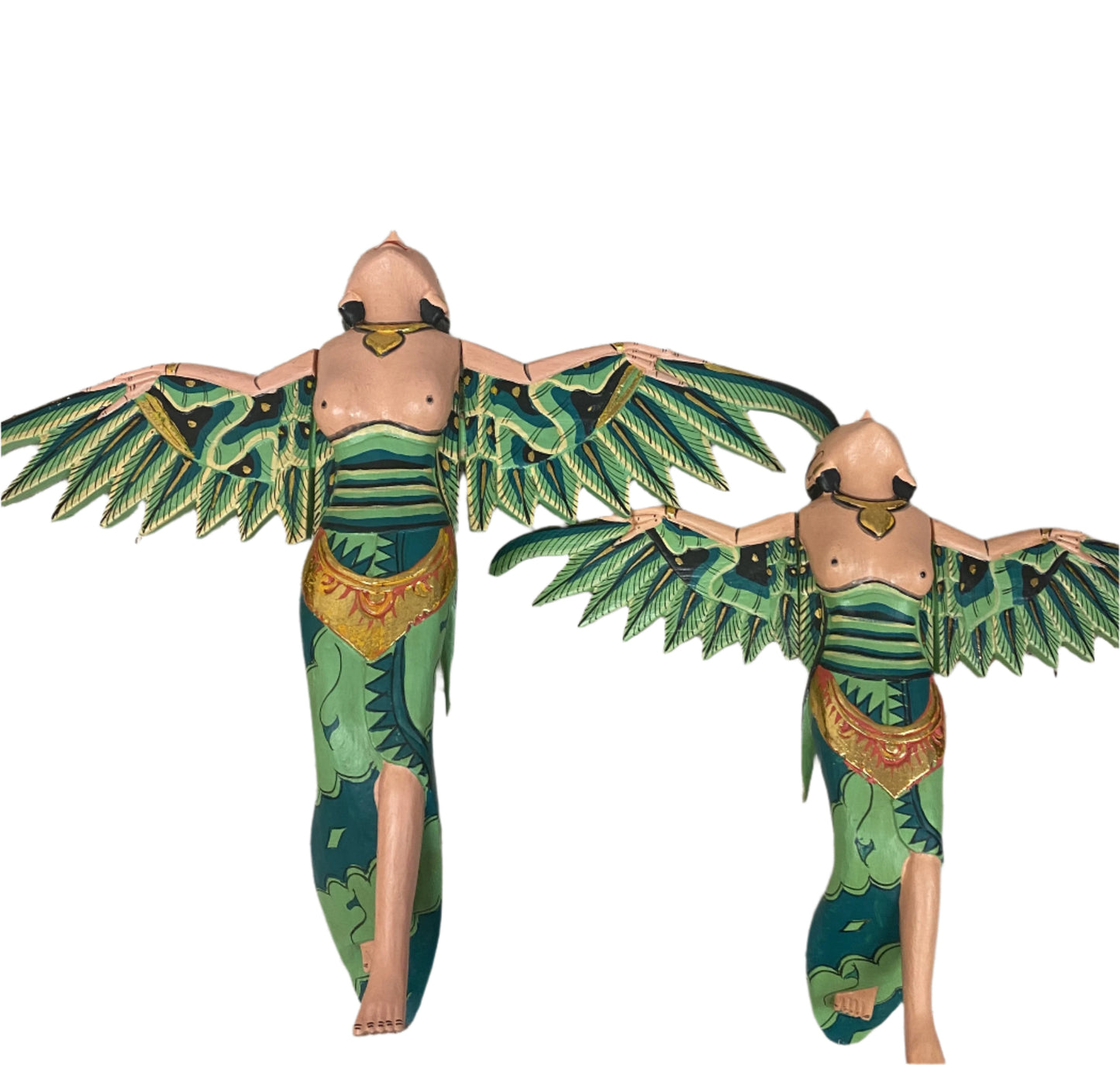 Hand Carved Flying Goddess Dewi Sri Spirit Chasers | 3 Colors
